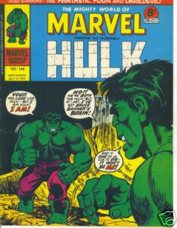 Mighty World of Marvel 146 British Hulk FF Daredevil