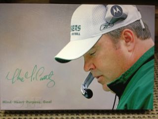 Mike McCarthy Signed Canvas Green Bay Packers Head Coach