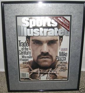 Mike Piazza Signed Sports Illustrated NL NY Mets Dodger