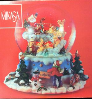 Mikasa China Musical Christmas Snow Globe 7x7x5
