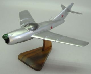 320 Mikoyan Gurevich Fighter Airplane Wood Model Big