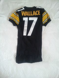 Mike Wallace Pittsburgh Steelers Game Worn or Game issued Jersey