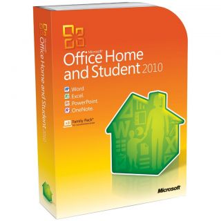 Microsoft Office 2010 Home Student Disc Version