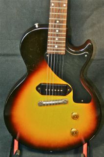 Vintage 1957 Gibson Les Paul Jr Sunburst Guitar w Hard Case