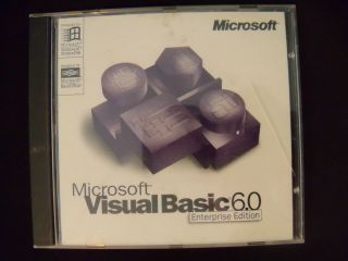 Microsoft Visual Basic 6 0 Enterprise MS VB 6 Full Retail Version 2 CD