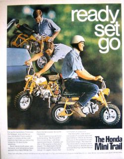 1969 Honda Mini Trail Motorcycle 108 Pounds Print Ad