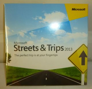 Microsoft Streets and Trips 2013 SEALED Box Brand New Latest Version