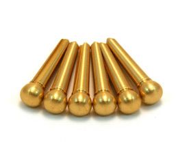 Brass Slotted Bridge Pins for Acoustic Guitar BP 0221 008