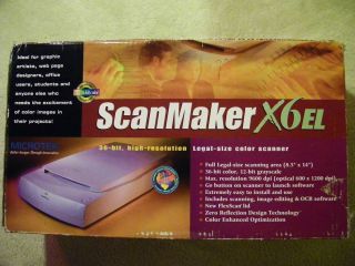 Microtek Scanmaker X6EL Desktop Scanner