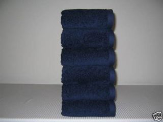 1888 Mills Links Velour Hand Towels in Navy USA