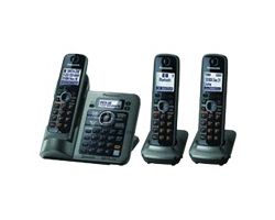Panasonic KX TG7643M 1.9 GHz Trio Single Line Cordless Phone