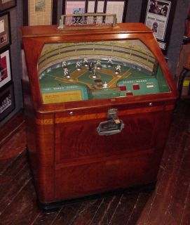  WORLD SERIES Baseball penny arcade mutoscope mills caille exhibit