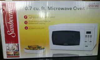 Best Buy: Sunbeam 0.7 Cu. Ft. Microwave Stainless-steel SMW777