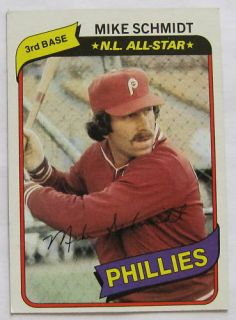 1980 Topps Mike Schmidt Phillies Card No 270