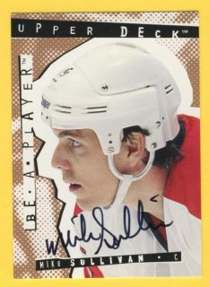 Mike Sullivan 94 95 BAP Hockey Autograph Auto 75