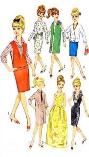 Vintage 11 5 Barbie Midge Doll Clothes Pattern 5673