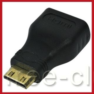Mini HDMI M to HDMI F Type C A Cable Converter Adapter