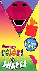 Barney   Barneys Colors Shapes VHS, 1997, 2 Tape Set