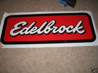 Edelbrock Race Banner Used in NHRA NASCAR NMRA Goodguys