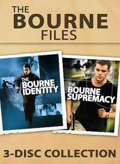 The Bourne Files 3 Disc Collection DVD, 2007, 3 Disc Set