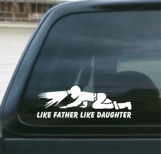 Father Like Daughter Sticker Crawling Coal Miner Mine Mining Decal 3x8