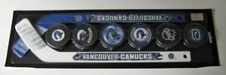 Vancouver Canucks Mini Hockey Stick Foam Puck Play Set