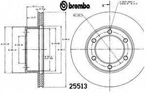 Brembo 25513 Disc Brake Rotor