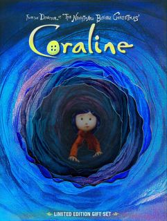 Coraline DVD, 2009, 2 Disc Set, Gift Set Includes Digital Copy With 3D