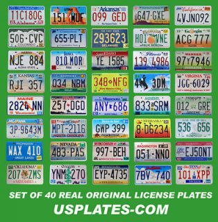 STATES LICENSE PLATES SET NUMBER TAG BEST LOT NICE PLATES L@@K WOW