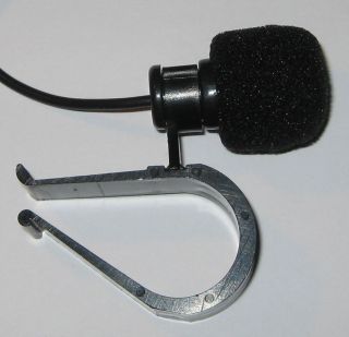Electret Microphone   Visor Clip   2.5 mm Plug   12 Ft Long Cable