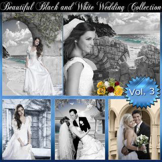 Photography Backdrops Green Screen BLACK AND WHITE WEDDING 3