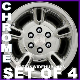 SETOF4 15 DURANGO CHROME Wheel Skins Full Rim Hub Caps Covers 6Lug