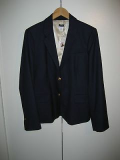 CREW NAVY WOOL SCHOOLBOY BLAZER   J. Crew Outlet with tag