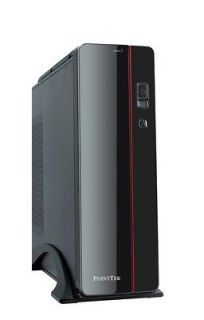 SLIM MICRO ATX or ITX CASE WITH 400W P/S PSU RED