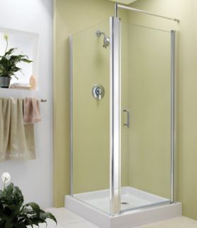 Banyo EC42 Varese Corner Entry Pivot Shower Door, 42