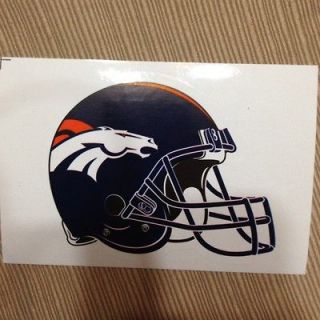 Denver Broncos helmet sticker   officially licensed NFL product, made