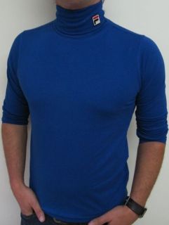 Fila Vintage 80s Classic 19th Roll Neck The Firm Royal Blue S,M,L,XL