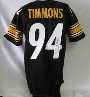 Lawrence Timmons Steelers Auto/Signed Black Jersey JSA