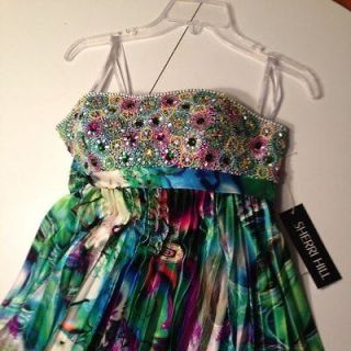 Sherri Hill Dress size 10   Beautiful Strapless Babydoll Mini in