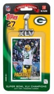 2010 Topps GREEN BAY PACKERS Super Bowl 45 Champion Set