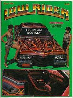 LOW RIDER MAGAZINE MAY 1984 RARE CHICANO CAR CLUB LOWRIDER TEEN ANGEL