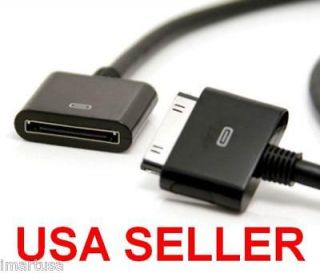 30 Pin Dock Extension Extender Cable+Basic For Iphone 4S Otterbox