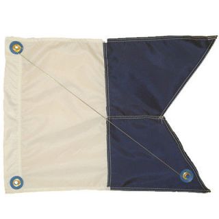 Alpha Flags~ Blue & White Swallow Tailed Dive Flags ~ Different Sizes