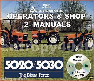 Allis Chalmers AC 5020 5030 Tractor Shop Service & Operator Manual  2