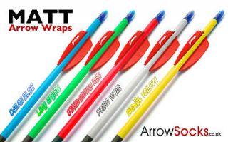 Archery Arrow Wraps / Socks / Crestings   ACC, ACE, X10, Easton