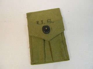 US GI WWII COLT 45 MAGAZINE POUCH WWII DATED
