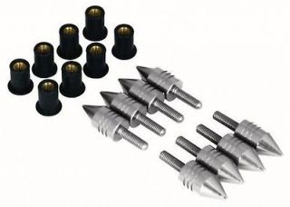 Alloy Spike Bolts Motorcycle Scooter Fairing Streetfighter Quad Trike