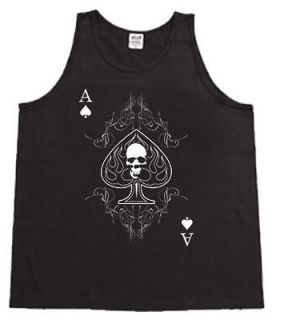 Ace of Spades Biker tee shirt Tank Top Muscle t shirt