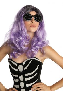 Purple Fame Monster Adult Wig Costume Accessory NEW Lady Gaga