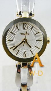 TIMEX Womens Quartz two tone Watch and Bracelet Gift Set UG0084 Q4